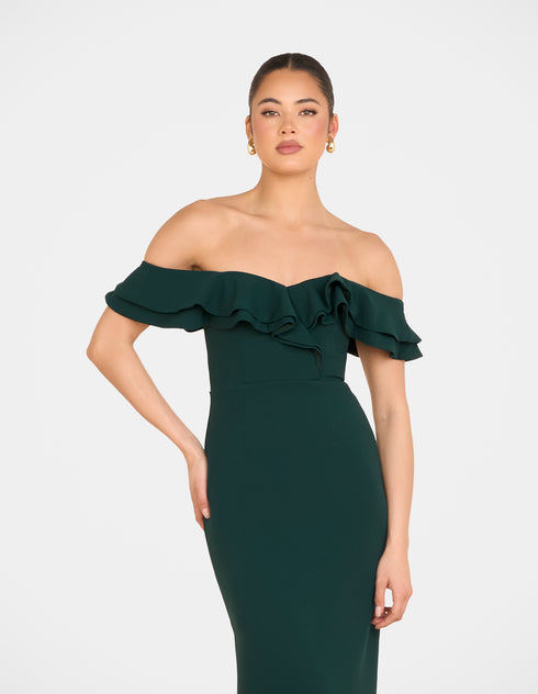 Izabel Double Ruffle Gown